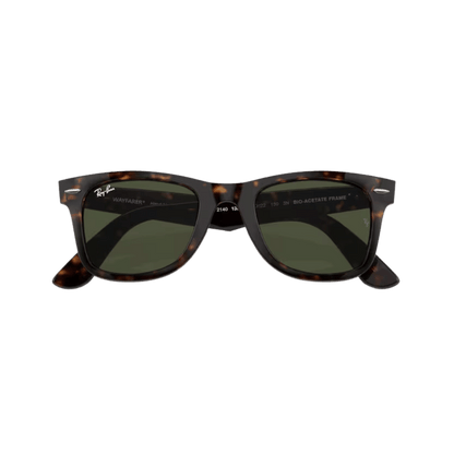 Ray Ban RB2140 Wayfarer Classic Havana frame closed view