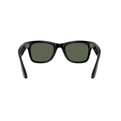 Ray-Ban Meta Wayfarer RW4006 sunglasses in shiny black, back view