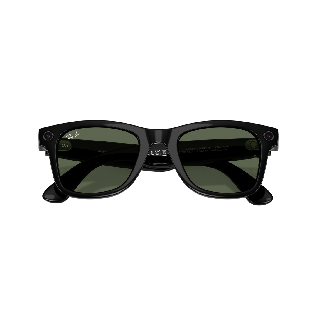 Ray-Ban Meta Wayfarer RW4006 sunglasses, folded position